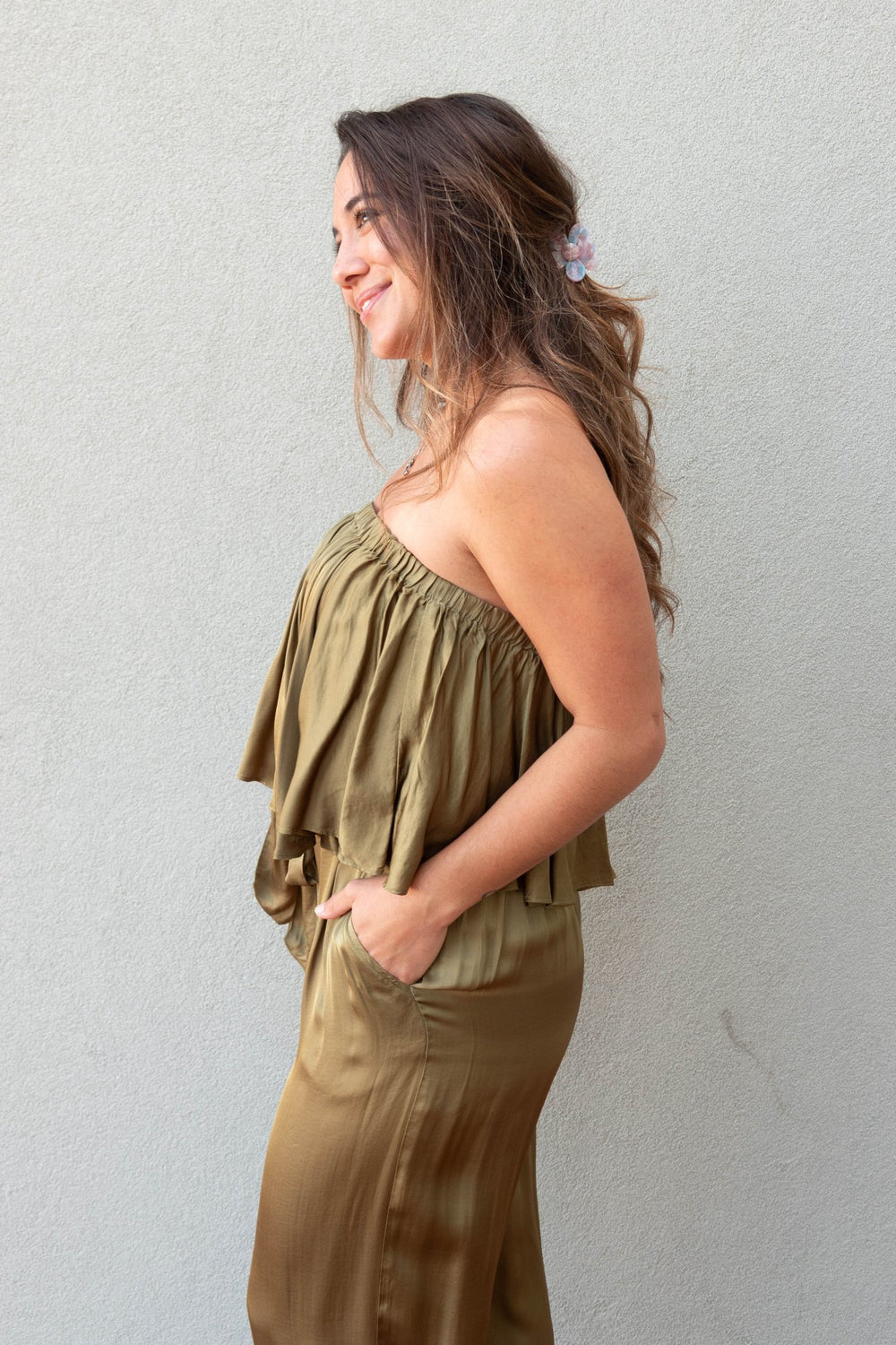 Solstice Jumpsuit - Dark Olive - Jaffi's