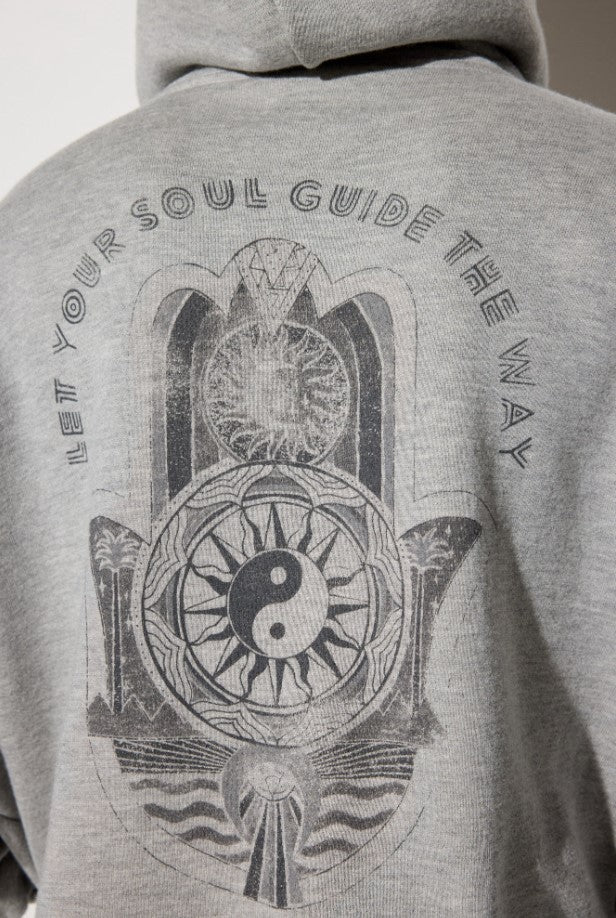 Soul Guide Muse Zip Hoodie - Heather Grey - Jaffi's