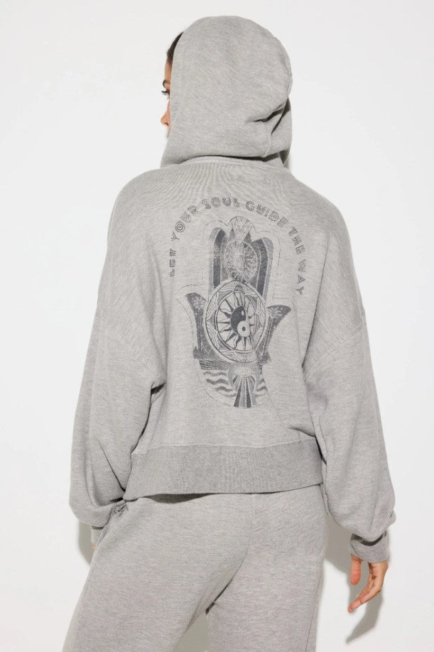 Soul Guide Muse Zip Hoodie - Heather Grey - Jaffi's