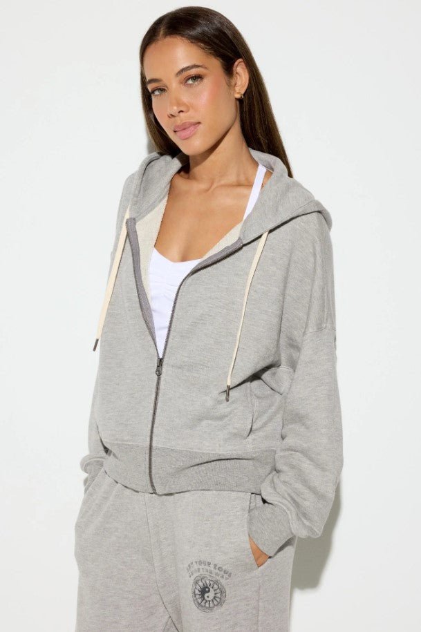 Soul Guide Muse Zip Hoodie - Heather Grey - Jaffi's
