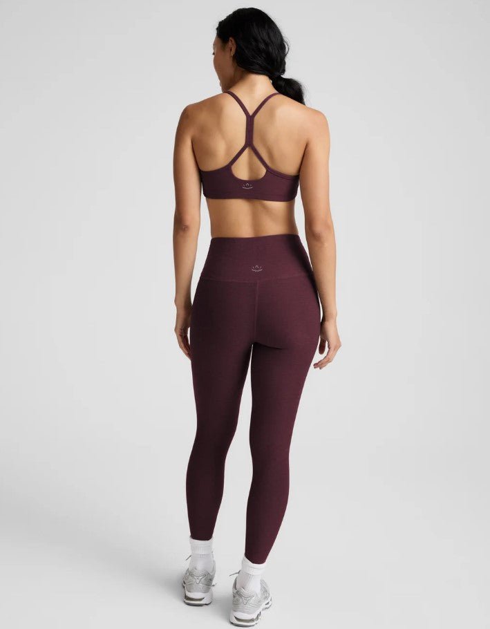 Spacedye High Waist Midi Legging - Cabernet Heather - Jaffi&