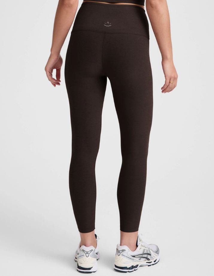 Spacedye High Waist Midi Legging - Dark Chocolate Heather - Jaffi&