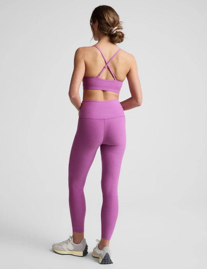 Spacedye High Waist Midi Legging - Fun Fuschia Heather - Jaffi's