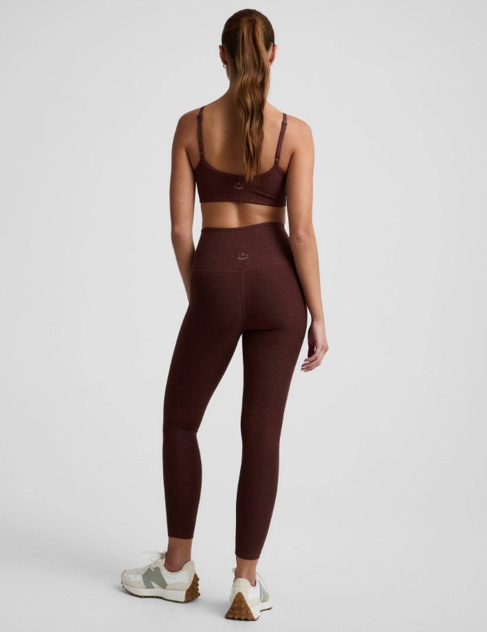 Spacedye High Waist Midi Legging - Iced Mocha Heather - Jaffi's
