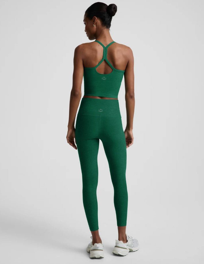 Spacedye High Waist Midi Legging - Legacy Pine Heather - Jaffi's