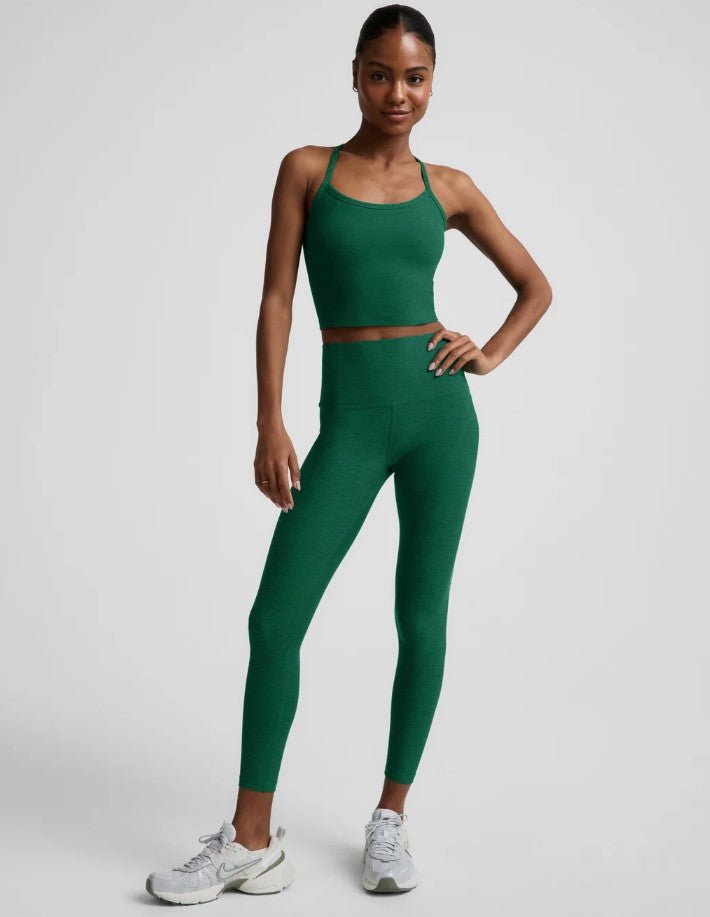 Spacedye High Waist Midi Legging - Legacy Pine Heather - Jaffi&