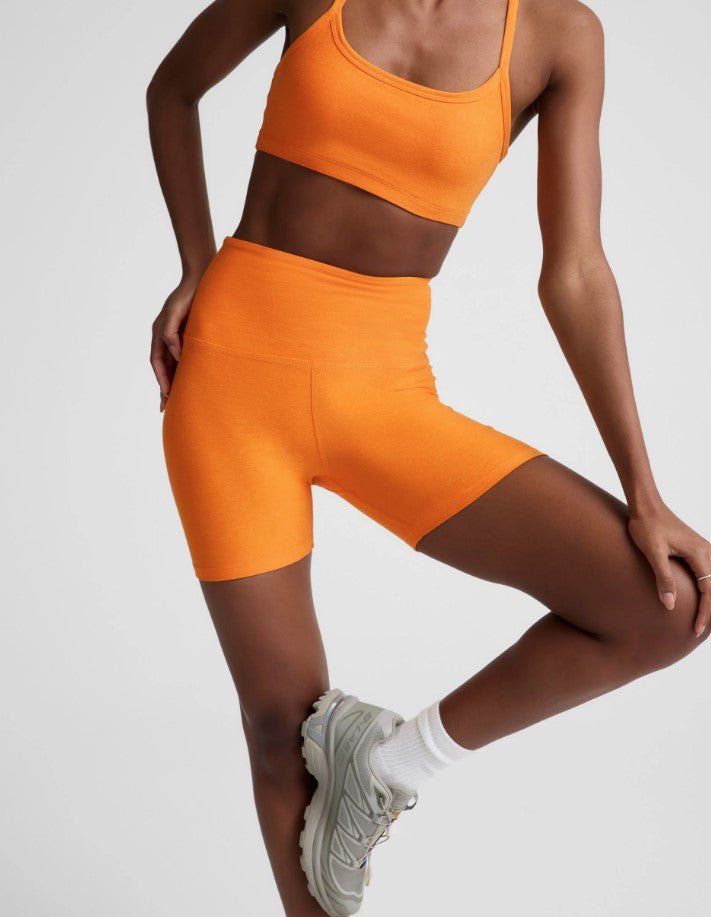 Spacedye Keep Pace 5" Short - Bright Citrus Heather - Jaffi's