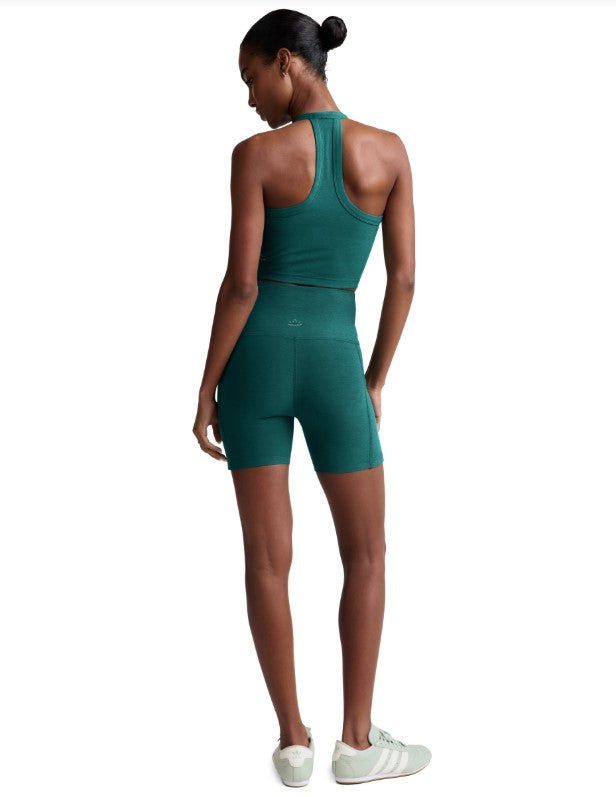 Spacedye Keep Pace Pocket Short - Teal Sea Heather - Jaffi's