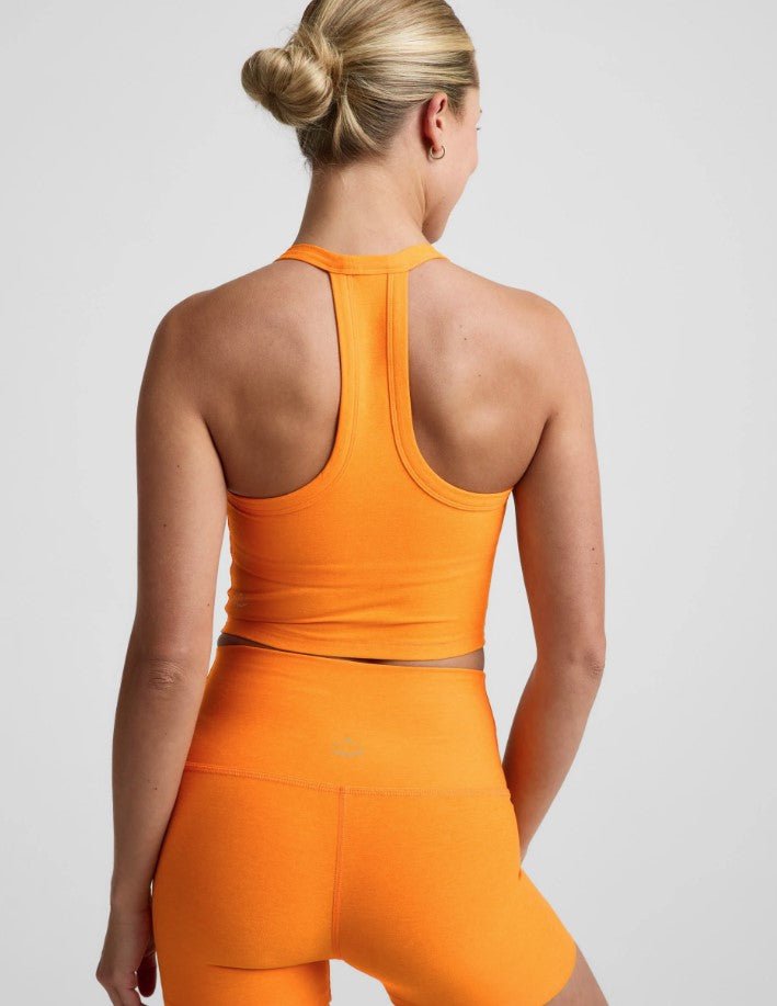 Spacedye On The Up Cropped Tank - Bright Citrus Heather - Jaffi's