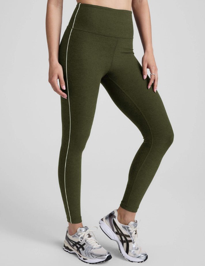 Spacedye Ready Midi Legging - Army Green Heather - Jaffi's