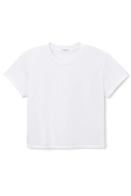 Springsteen Crew Neck Baby Tee - White