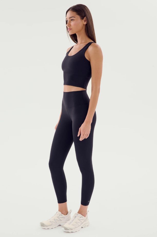 Sprint High Waist Rigor 7/8th Legging - Black - Jaffi's