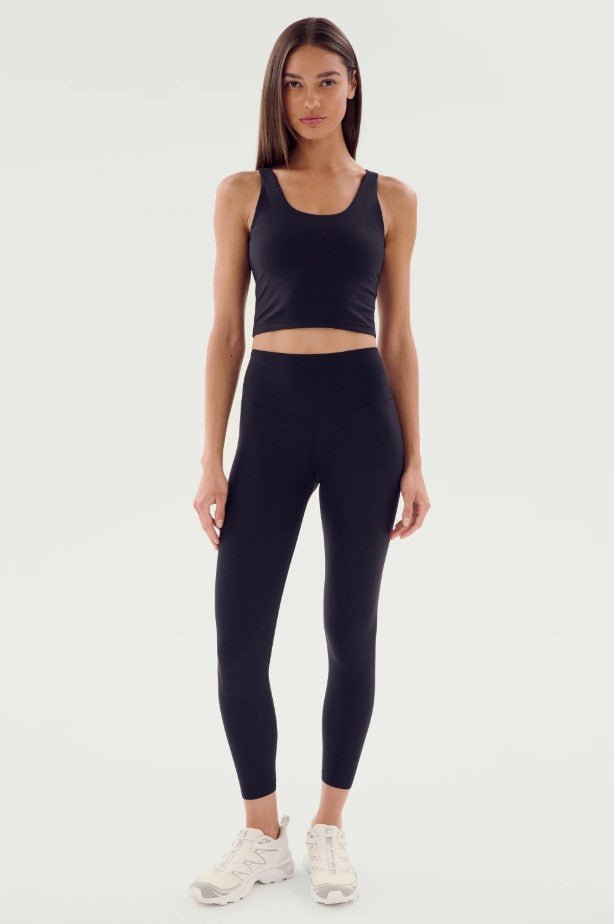 Sprint High Waist Rigor 7/8th Legging - Black - Jaffi's