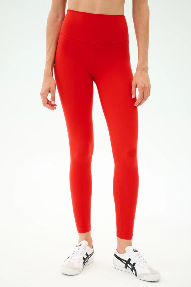 Sprint High Waist Rigor 7/8th Legging  - Lotus Red