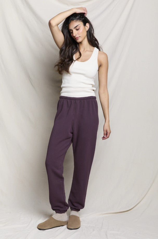 Stevie Sweatpant - Cherry Lacquer