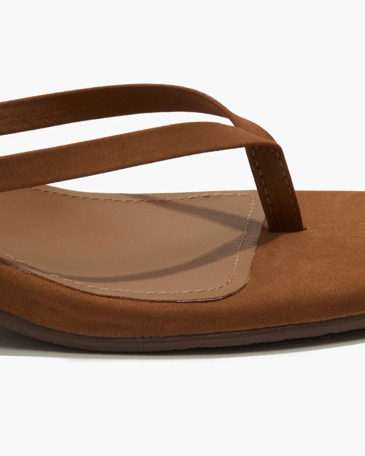Suede Square Toe Julia - Camel - Jaffi's