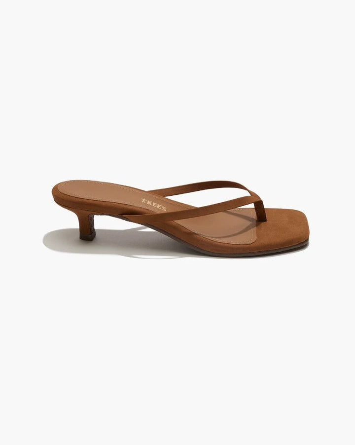 Suede Square Toe Julia - Camel - Jaffi's
