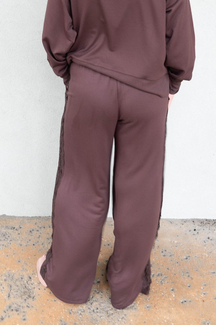 Supersoft Lace Trim Pant - Java - Jaffi&