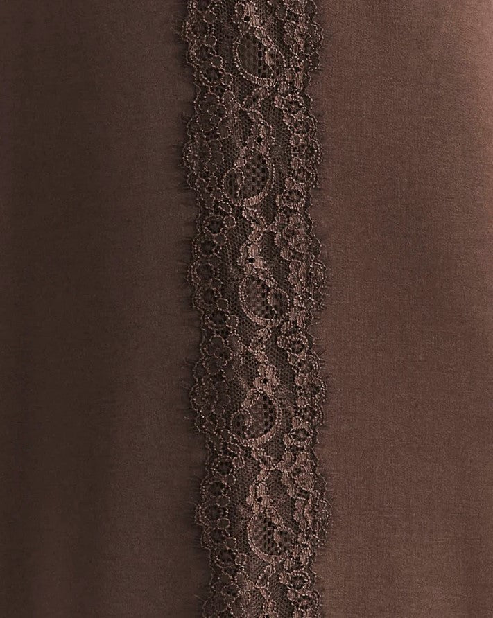 Supersoft Lace Trim Pant - Java - Jaffi&