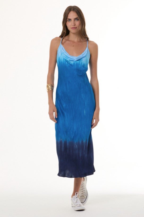 Sweetie Slip Dress - Tranquil Blue Brushed Ombre - Jaffi's