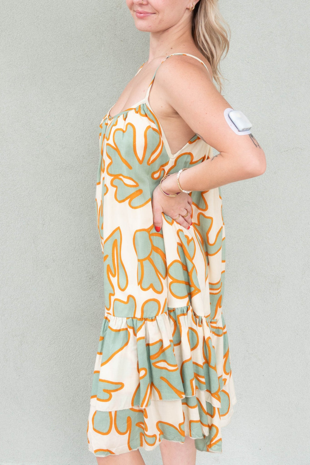 Swing Tank Dress - Green Geo - Jaffi's
