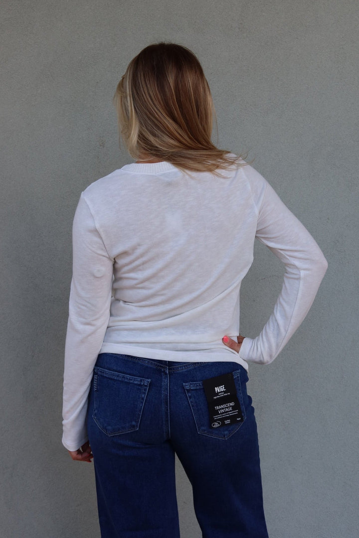 Sydney Crew Neck Long Sleeve - Coconut Milk - Jaffi&