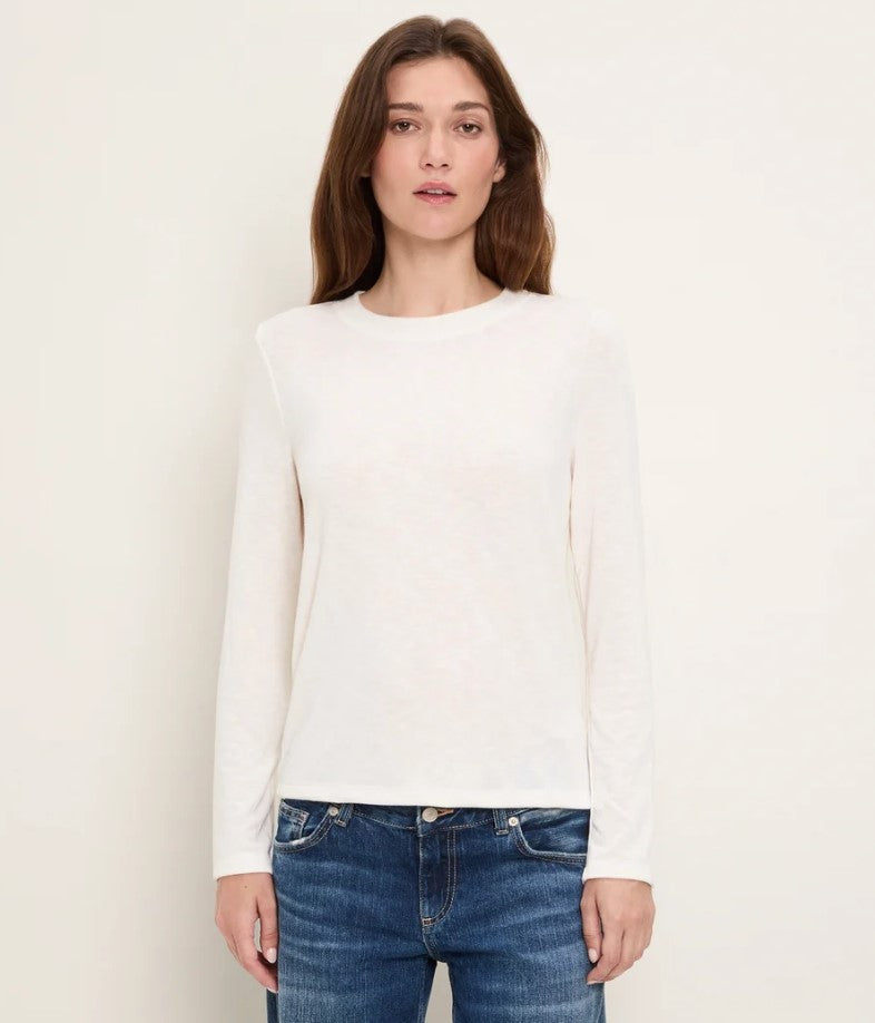 Sydney Crew Neck Long Sleeve - Coconut Milk