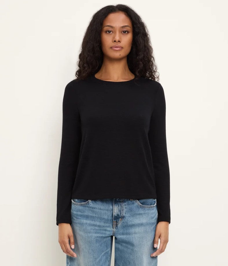 Sydney Crew Neck Long Sleeve - Black