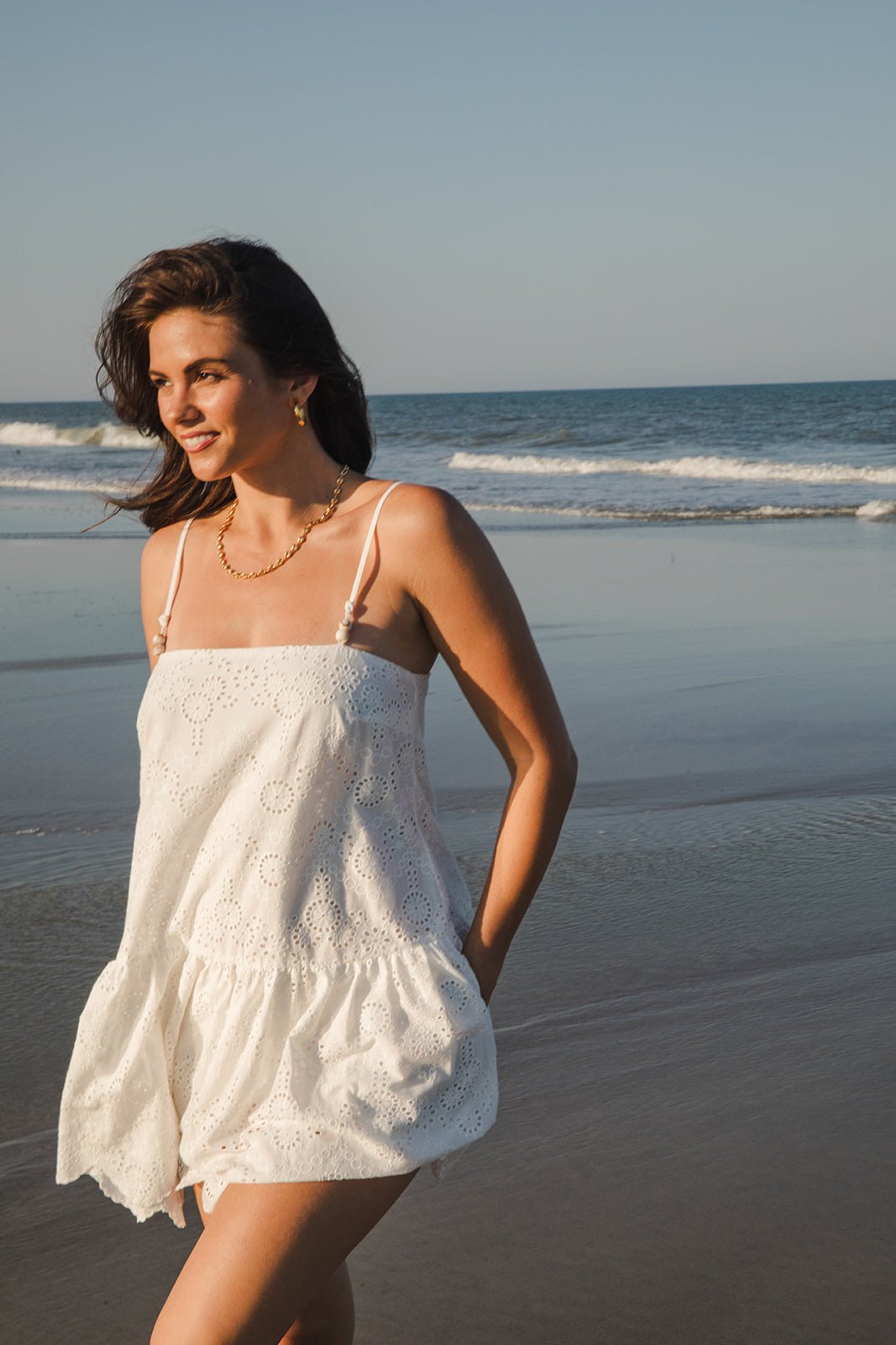 Tahlia Broidery Mini Dress - Jaffi's