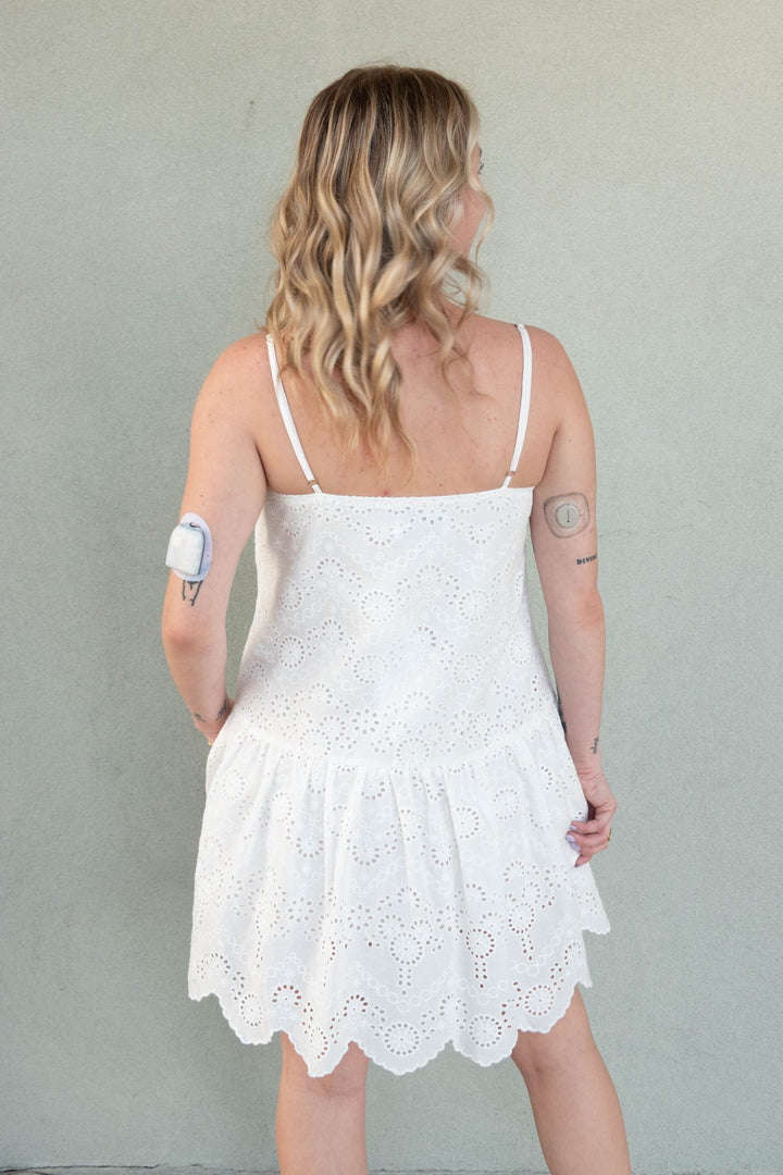 Tahlia Broidery Mini Dress - Jaffi's