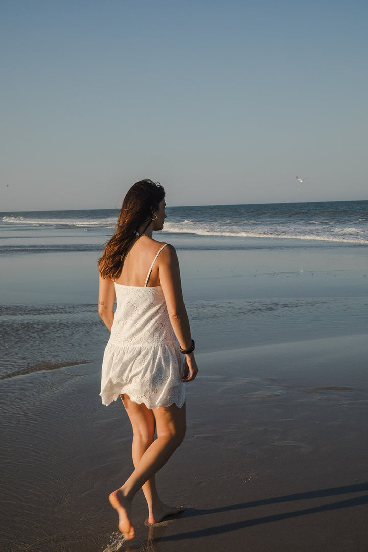 Tahlia Broidery Mini Dress - Jaffi's