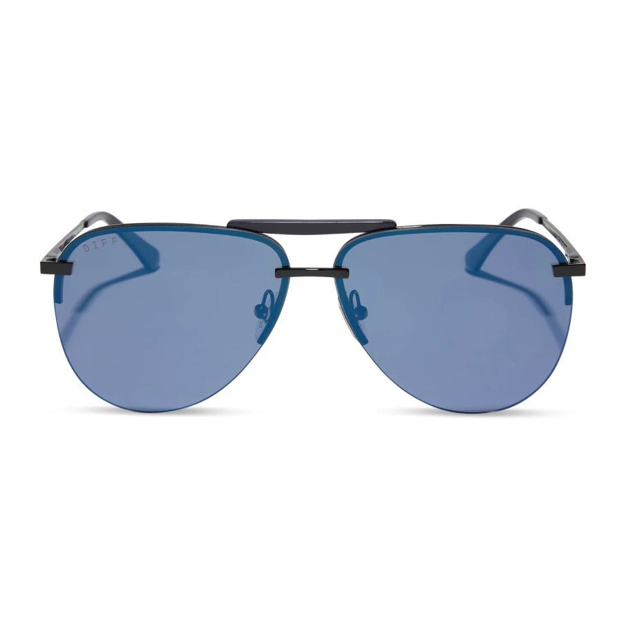 Tahoe Sunglasses - Black + Midnight Mirror Polarized - Jaffi's