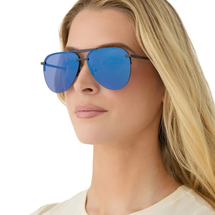 Tahoe Sunglasses - Black + Midnight Mirror Polarized - Jaffi's