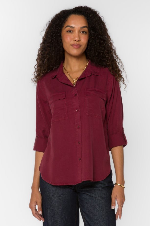Talma Button Down - Bordeaux - Jaffi&