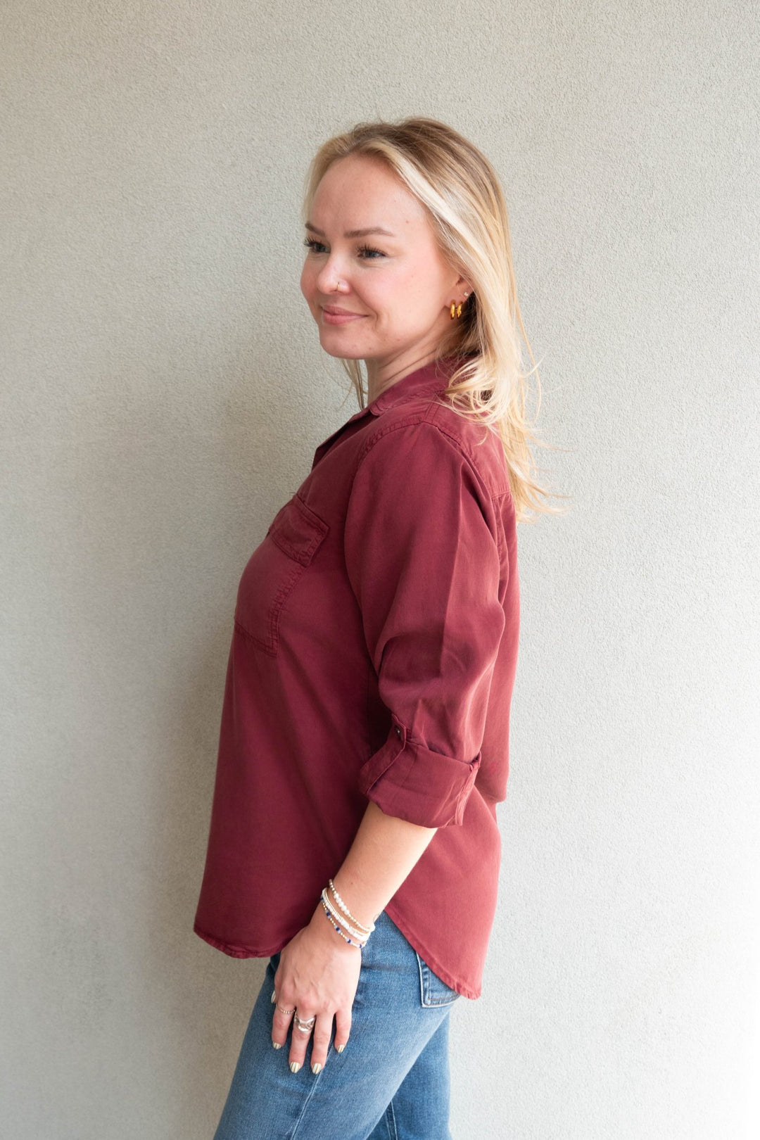 Talma Button Down - Bordeaux - Jaffi&