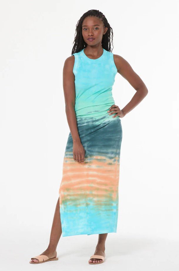 Tamara Dress - Jelly Mint Watercolor - Jaffi's