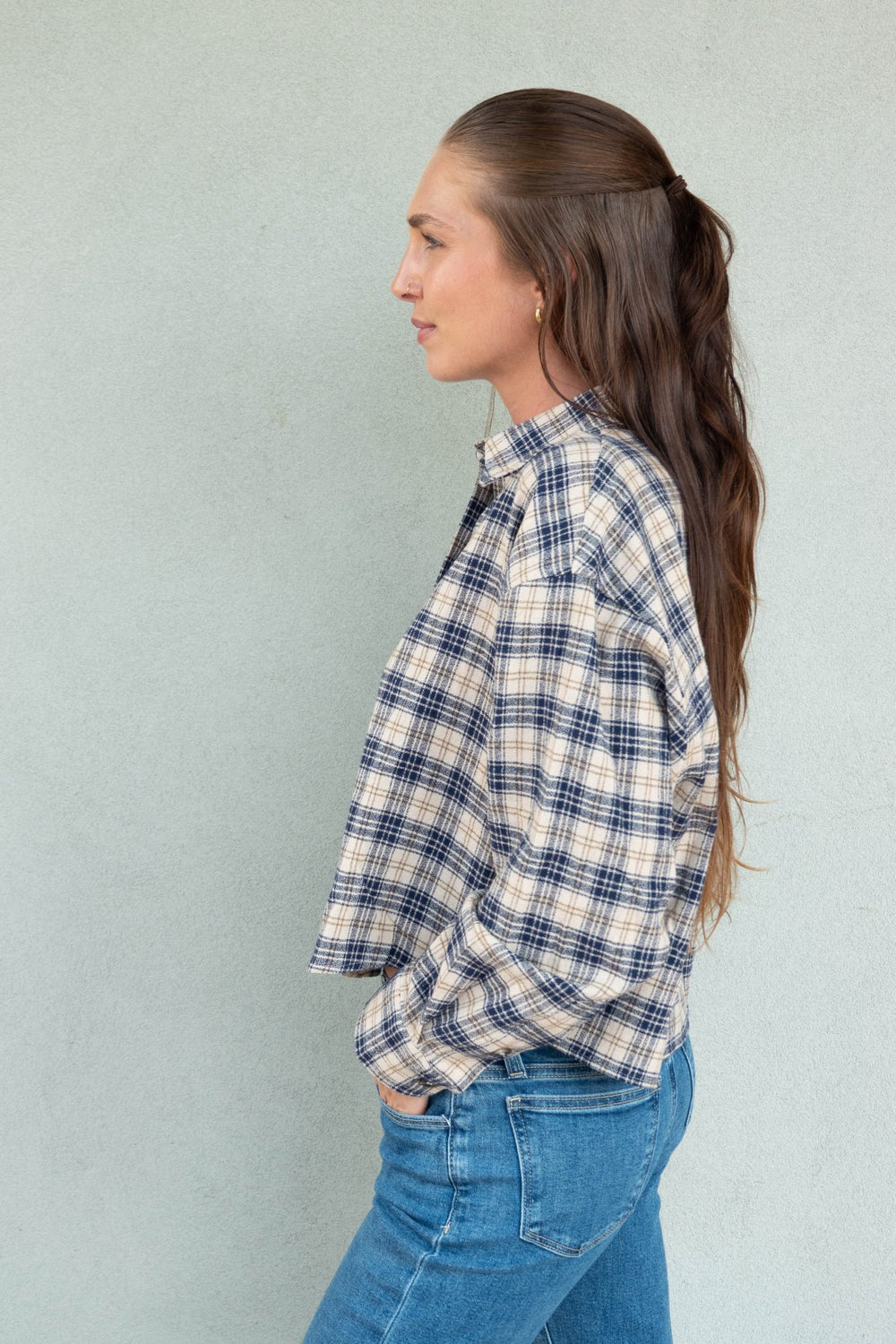 Tate Button Down - Sugar Plaid - Jaffi's