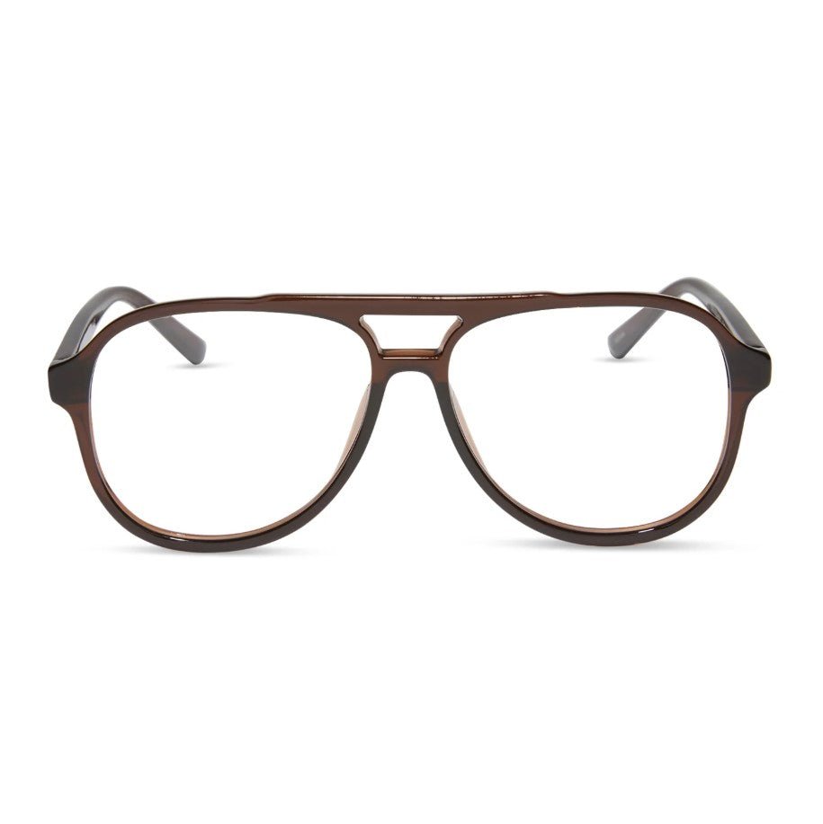 Tatum Blue Light Readers - Whiskey Crystal - Jaffi's