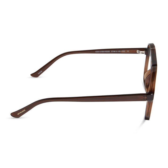 Tatum Blue Light Readers - Whiskey Crystal - Jaffi's