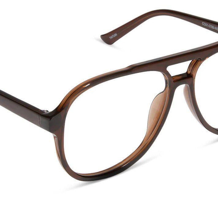 Tatum Blue Light Readers - Whiskey Crystal - Jaffi's