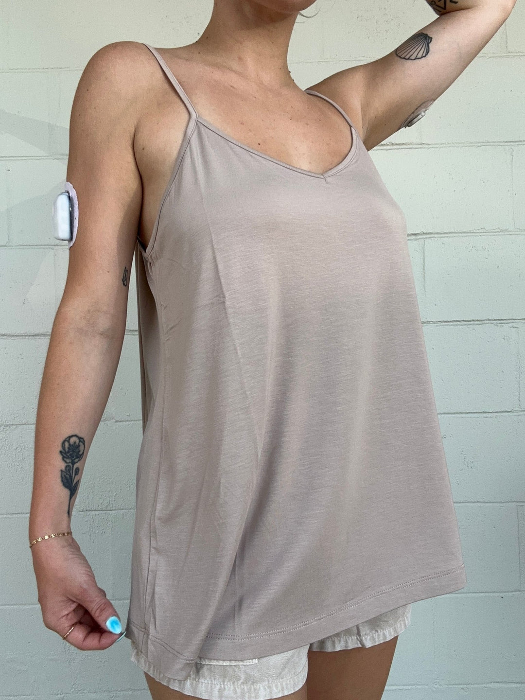 Taupe Modal Cami - Jaffi's