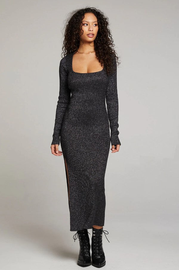 Taxi Midi Dress - Licorice Sparkle