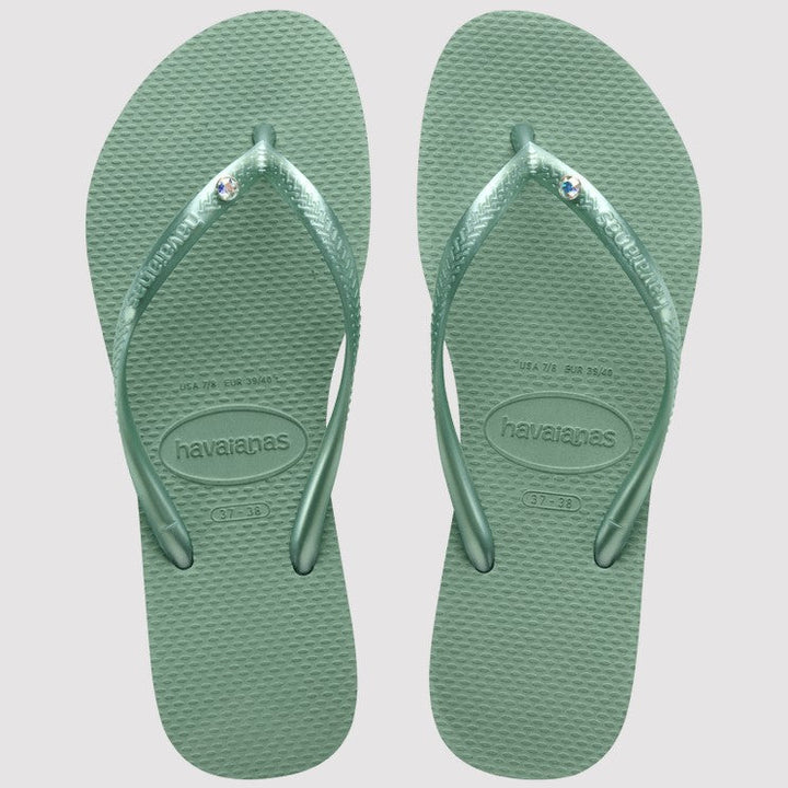 The Slim Crystal Glamour Flip Flop - Jaffi's