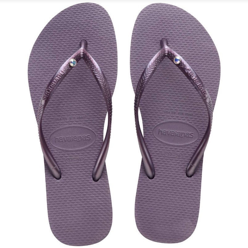 The Slim Crystal Glamour Flip Flop - Jaffi's