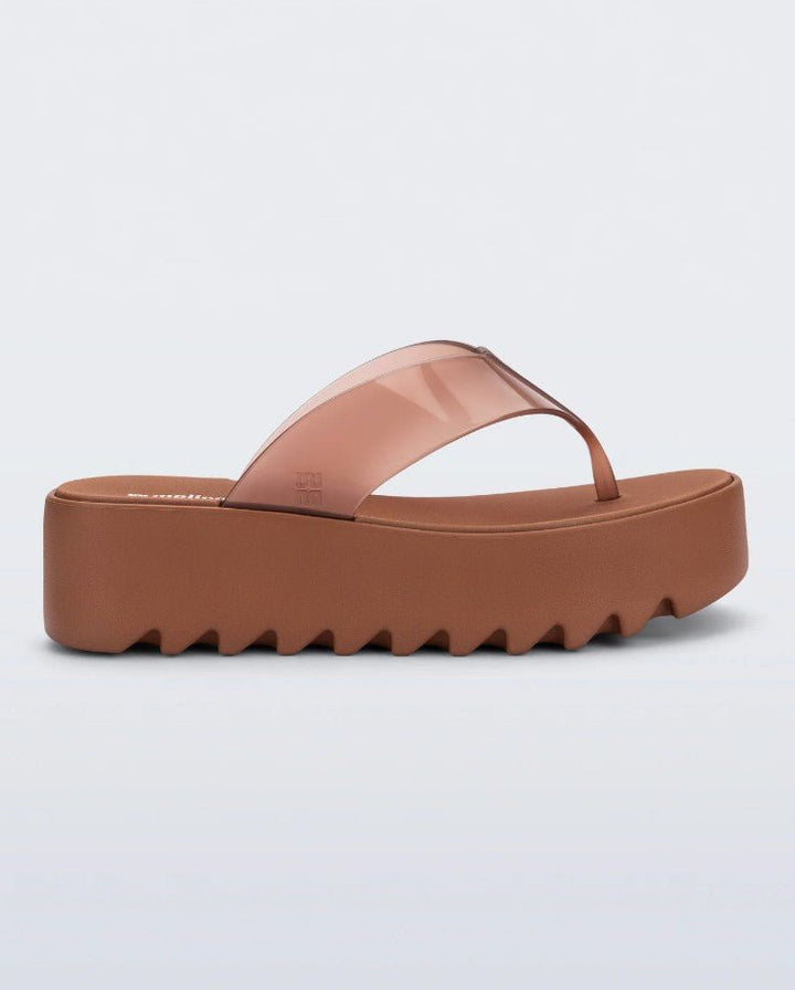 Thong Platform Flip Flop - Brown - Jaffi's