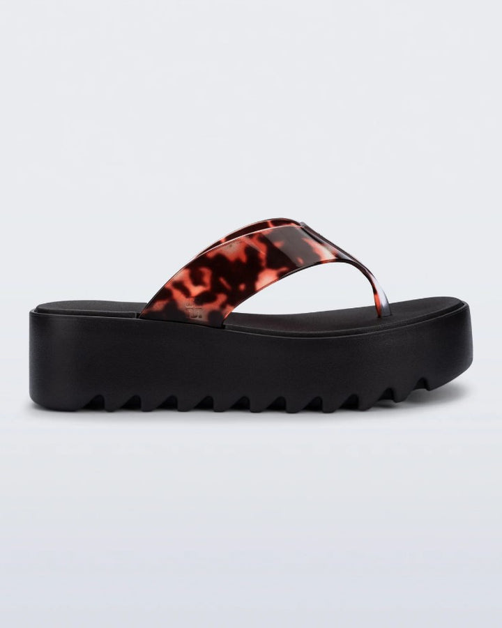 Thong Platform Flip Flop - Black/Tortoise