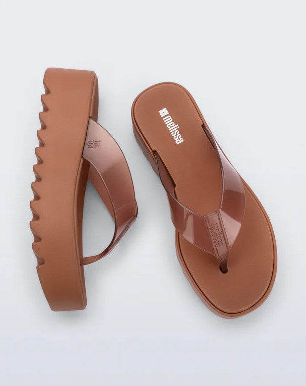 Thong Platform Flip Flop - Brown