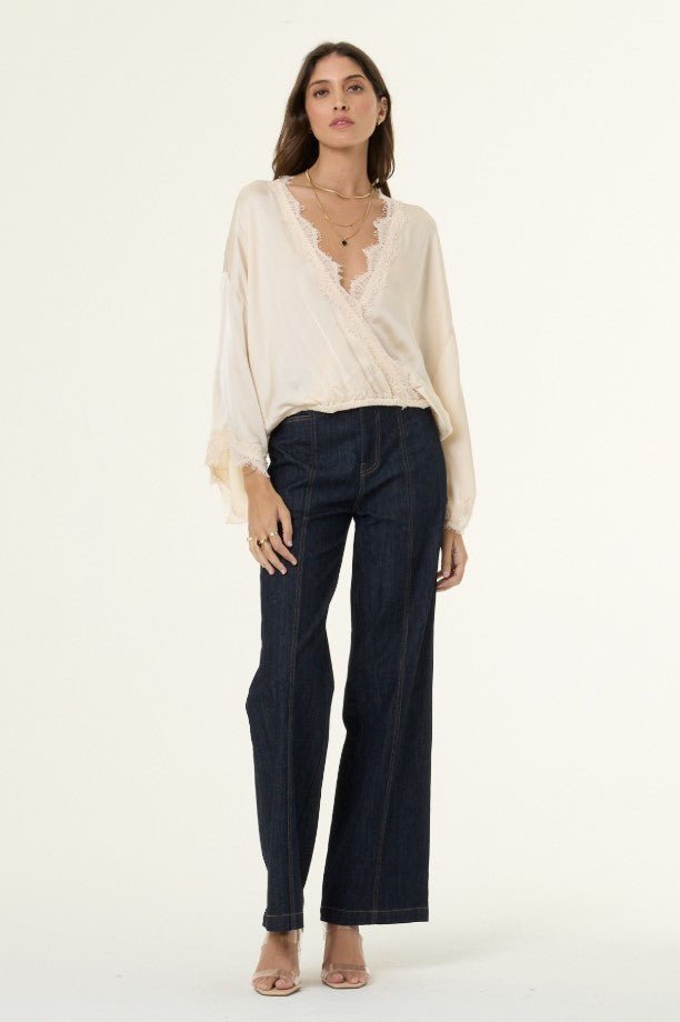 Tia Lace Top - Chalk - Jaffi&