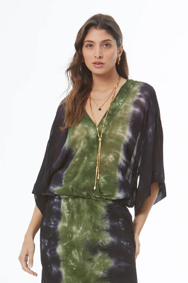 Tia Chiffon Top - Wilderness Verve Wash