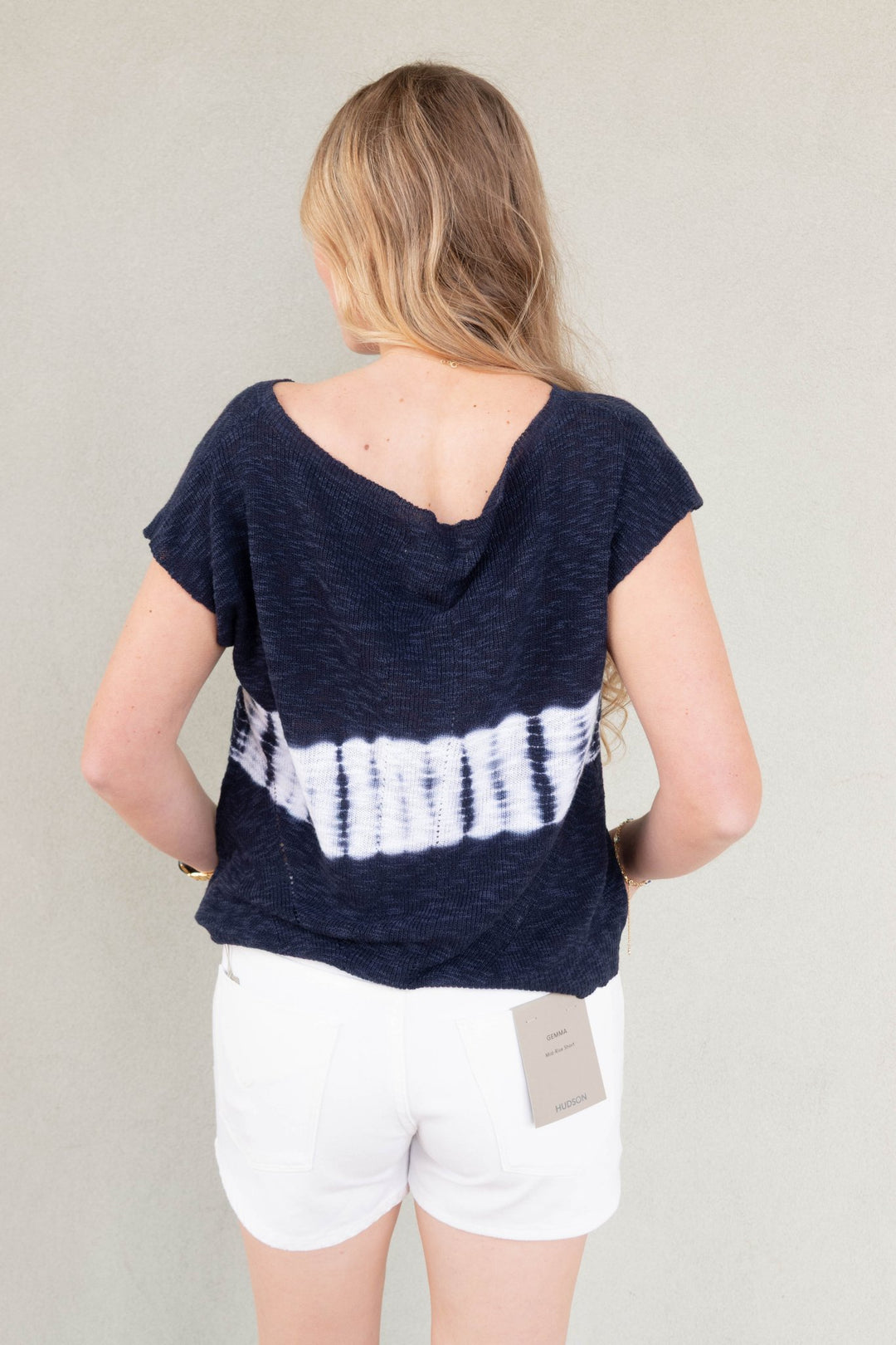 Tie Dye Sea Breeze Top - Midnight Blue - Jaffi's
